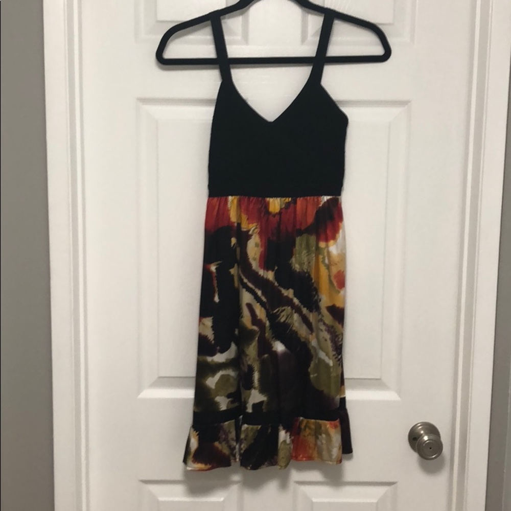 bebe watercolor dress